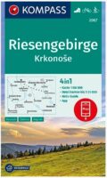 wandelkaart  KP-2087  Krkonose Riesengebirge | Kompass 9783991212850  Kompass Wandelkaarten   Wandelkaarten Reuzengebergte, Noord-Tsjechië