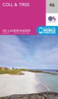 LR-046  Coll + Tiree | topografische wandelkaart 9780319261446  Ordnance Survey Landranger Maps 1:50.000  Wandelkaarten Skye & the Western Isles