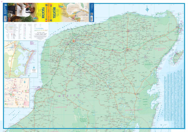 ITM Mexico: Yucatan  | landkaart, autokaart 1:500.000 9781771299206  International Travel Maps   Landkaarten en wegenkaarten Yucatan, Guatemala, Belize