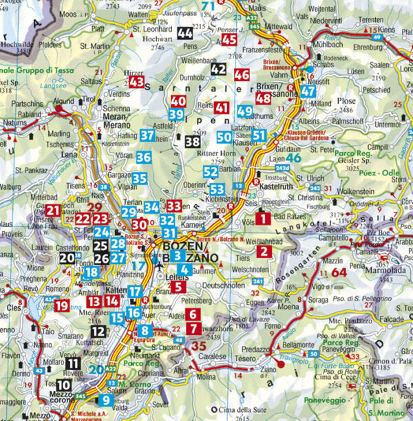 wandelgids Bozen (Bolzano) – Kaltern Rother Wanderführer 9783763344444 Helmut Dumler, Gerhard Hirtlreiter, Eugen Hüsler Bergverlag Rother RWG  Wandelgidsen Zuid-Tirol, Dolomieten