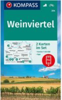wandelkaart KP-204  Weinviertel | Kompass 9783991212638  Kompass Wandelkaarten Kompass Oostenrijk  Wandelkaarten Oberösterreich, Niederösterreich, Burgenland