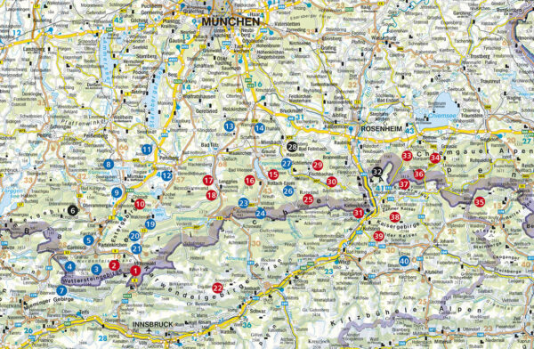 wandelgids Leichte Wanderungen Münchner Berge 9783763330485  Bergverlag Rother Rother Wanderbuch  Wandelgidsen Beierse Alpen, Tirol