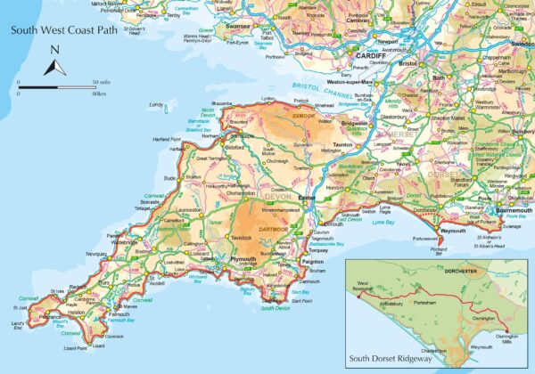 South West Coast Path, walking the | wandelgids 9781786310682 Paddy Dillon Cicerone Press   Meerdaagse wandelroutes, Wandelgidsen West Country
