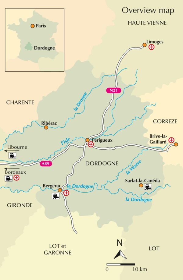 wandelgids Dordogne, Walking in The 9781852848439  Cicerone Press   Wandelgidsen Dordogne
