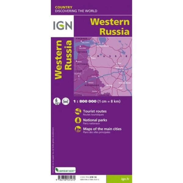 Rusland 1:800.000 9782758531272  IGN   Landkaarten en wegenkaarten Europees Rusland