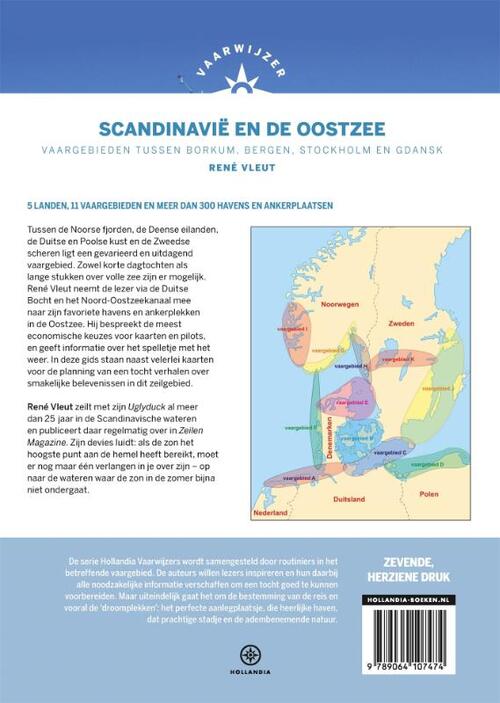 Vaarwijzer Scandinavië en de Oostzee 9789064107474 René Vleut Hollandia Vaarwijzers  Watersportboeken Scandinavië (& Noordpool)
