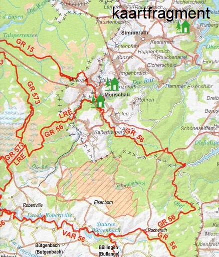 Overzichtskaart Grote Routepaden in Vlaanderen en Wallonië 9789462355200  NGI   Wandelkaarten België & Luxemburg
