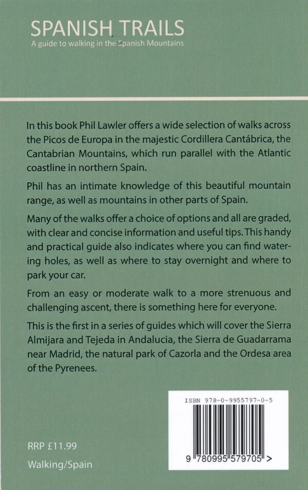 Los Picos De Europa walking guide (wandelgids) 9780995579705  2qt Limited Spanish Trails  Wandelgidsen Picos de Europa