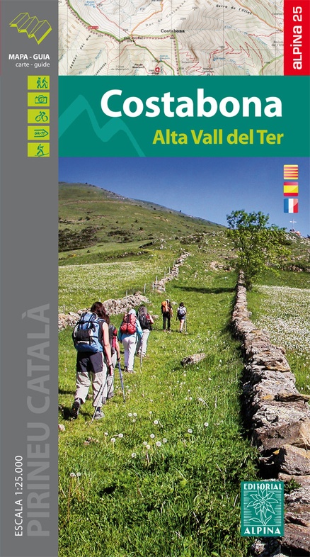 wandelkaart Costabona, Alta Vall del Ter 1:25.000 9788480905688  Editorial Alpina   Wandelkaarten Catalonië