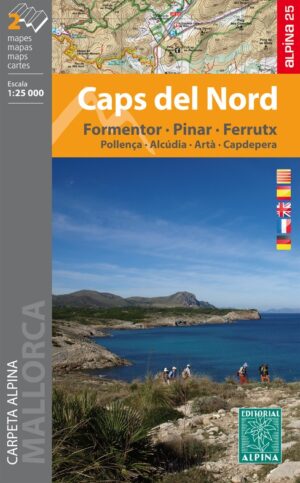 wandelkaart Caps del Nord - Formentor - Pinar - Ferrutx 1:25.000 9788480906944  Editorial Alpina   Wandelkaarten Mallorca