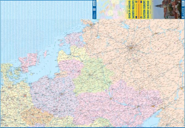 ITM Spoorwegenkaart Oost-Europa | Eastern Europe Railway & Road 1:2.600.000 9781771292641  International Travel Maps   Landkaarten en wegenkaarten Centraal- en Oost-Europa, Balkan, Siberië