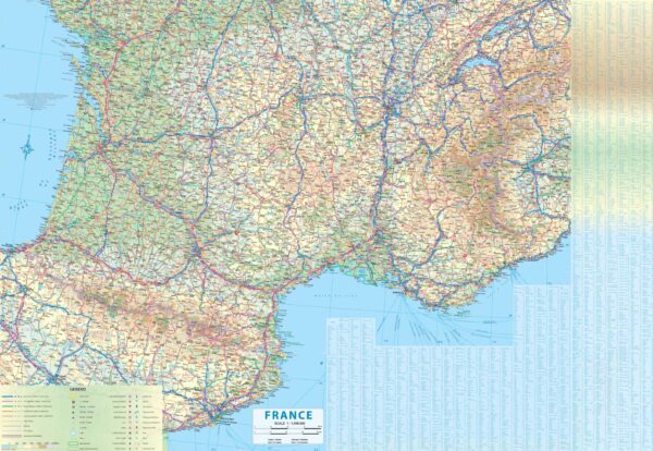 ITM Spoorwegenkaart Frankrijk 1:1.000.000 9781771292832  International Travel Maps   Landkaarten en wegenkaarten Frankrijk
