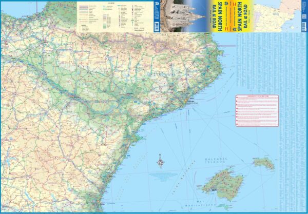 ITM Spain North Rail & Road Map | spoorwegenkaart Noord-Spanje 9781771297226  International Travel Maps   Landkaarten en wegenkaarten Spanje