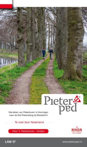 wandelgids LAW 9-1 Pieterpad, deel 1 9789083210704  Nivon / Wandelnet LAW-Gidsen  Meerdaagse wandelroutes, Wandelgidsen Noord Nederland, Oost Nederland