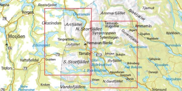OK-06 Ammarnäs, Hemavan, Lill/Björkvattnet 1:75.000 9789113105031  Norstedts Outdoorkartan (Fjällkartan)  Wandelkaarten Zweeds-Lapland (Norrbottens Län)