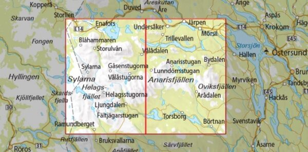 OK-11 wandelkaart Jämtlandsfjällen 1:75.000 9789113105086  Norstedts Outdoorkartan (Fjällkartan)  Wandelkaarten Midden Zweden