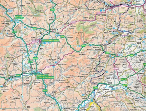 RM-6  Wales & West-Midlands, wegenkaart 9780319263785  Ordnance Survey Road Map 1:250.000  Landkaarten en wegenkaarten Wales