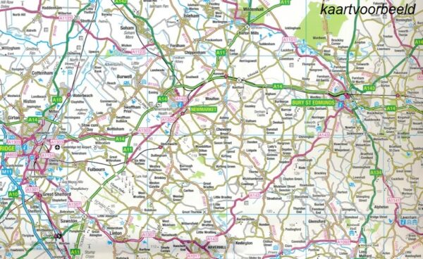 RM-8 South East England, wegenkaart Zuidoost-Engeland 9780319263808  Ordnance Survey Road Map 1:250.000  Landkaarten en wegenkaarten Zuidoost-Engeland
