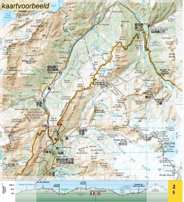 Wandelatlas 4001 Topographic Map Guide Haute Route 9781566958103  National Geographic   Meerdaagse wandelroutes, Wandelgidsen Wallis