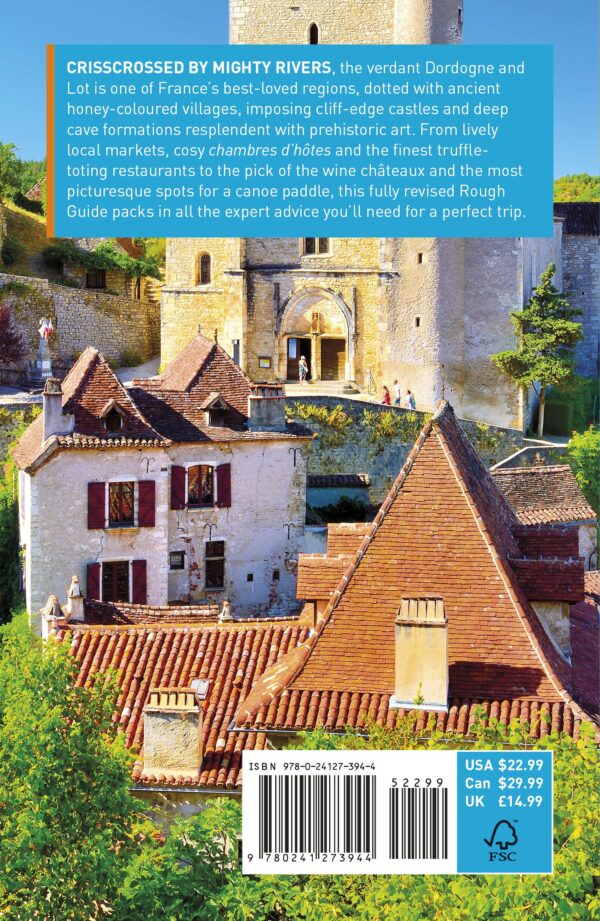 Rough Guide Dordogne and the Lot 9781789195866  Rough Guide Rough Guides  Reisgidsen Dordogne, Lot, Tarn, Toulouse