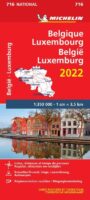 716 Belgie/Luxemb. 1:350.000, met register 2022 9782067253872  Michelin Michelinkaarten Jaaredities  Landkaarten en wegenkaarten België & Luxemburg