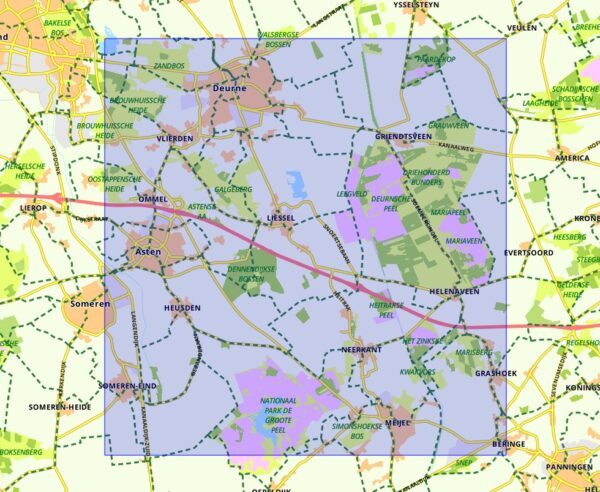 SBB-37  De Peel | wandelkaart 1:25.000 9789028704497  Staatsbosbeheer SBB kaart 1:25.000  Wandelkaarten Noord- en Midden-Limburg, Noord-Brabant