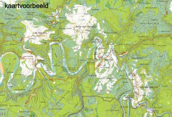 NGI-63-66  Gedinne (topografische kaart 1:50.000) 9789462354616  NGI Belgie 1:50.000  Wandelkaarten Wallonië (Ardennen)