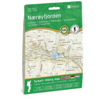 NO-3038 Nærøyfjorden - Naeroyfjorden  | topografische wandelkaart 1:50.000 7046660030387  Nordeca Topo 3000  Wandelkaarten Zuid-Noorwegen