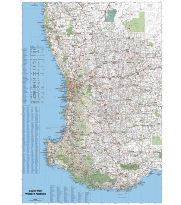 South West, Western Australia, 1:700.000 9321438001621  Hema Maps   Landkaarten en wegenkaarten Australië