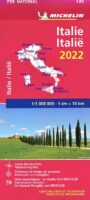 735 Italie, 1:1.000.000 2022 9782067254268  Michelin Michelinkaarten Jaaredities  Landkaarten en wegenkaarten Italië