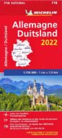 718 Duitsland 1:750.000, met register 2022 9782067254596  Michelin Michelinkaarten Jaaredities  Landkaarten en wegenkaarten Duitsland