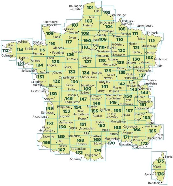SV-139  Poitiers, Châtellerault | omgevingskaart / fietskaart 1:100.000 9782758547600  IGN Série Verte 1:100.000  Fietskaarten, Landkaarten en wegenkaarten Vendée, Charente