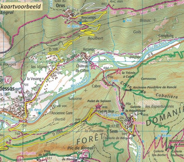 wandelkaart 3532OT Massif du Beaufortain, Moutiers 1:25.000 9782758552420  IGN IGN 25 Franse Alpen/ Nrd.helft  Wandelkaarten Vanoise