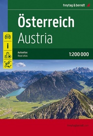 Wegenatlas Oostenrijk 1/200.000 9783707919721  Freytag & Berndt   Wegenatlassen Oostenrijk