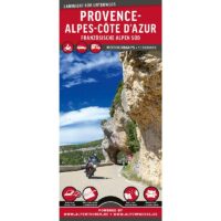 Motortourkaart  Provence-Alpes-Côte d’Azur 1:300.000 MoTourMap 9783939997641  Motourmedia MoTourMaps  Landkaarten en wegenkaarten, Motorsport Côte d’Azur, Franse Alpen: zuid