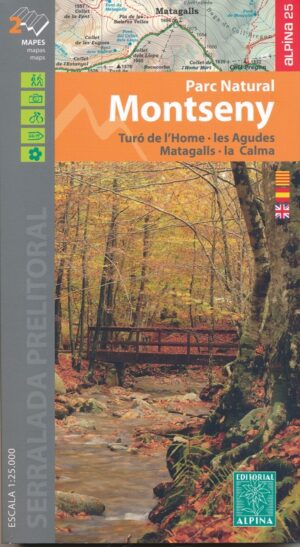 wandelkaart Montseny 1:25.000 9788480908474  Editorial Alpina   Wandelkaarten Catalonië