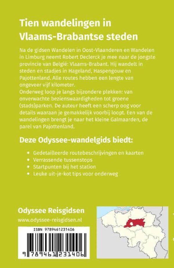 Wandelen in Vlaams-Brabant 9789461231406 Robert Declerck Odyssee Uit je Kot!  Wandelgidsen Antwerpen & oostelijk Vlaanderen