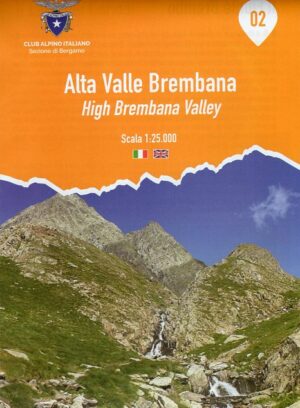 Foglio 2 | Alta Valle Brembana wandelkaart 1:25.000 INGENIA F.02  Ingenia / CAI Bergamo Provincia di Bergamo 1:25.000  Wandelkaarten Milaan, Lombardije, Italiaanse Meren