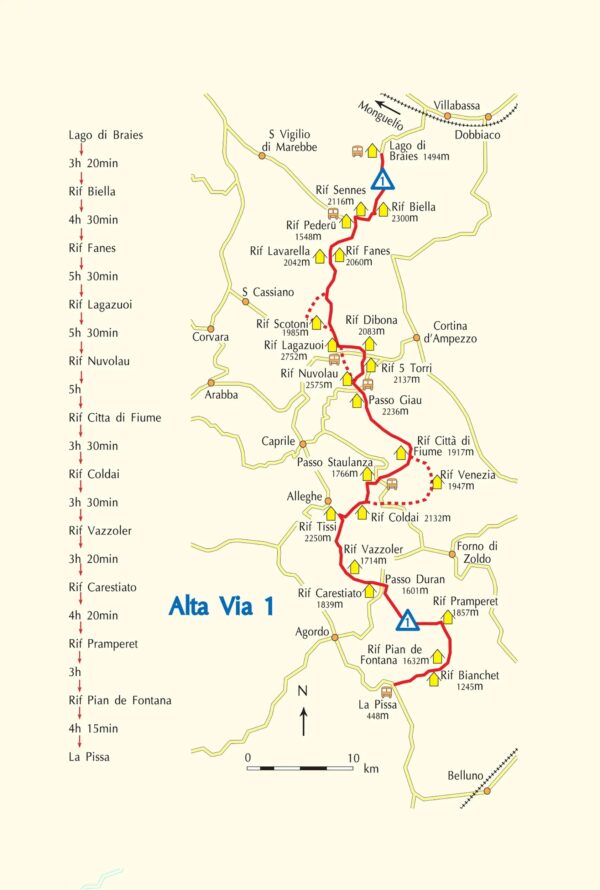 wandelgids Alta Via 1 - Trekking in the Dolomites 9781786310811 Martin Collins Cicerone Press   Meerdaagse wandelroutes, Wandelgidsen Zuid-Tirol, Dolomieten
