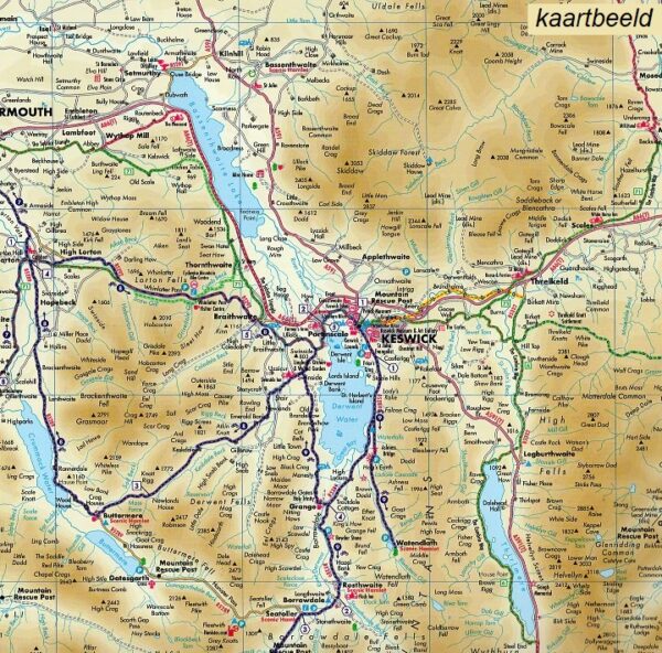 fietskaart Lake District Cycling Map 1:100.000 9781859651841  Goldeneye   Fietskaarten Noordwest-Engeland