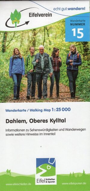 wandelkaart EV-15  Oberes Kylltal, Wirfttal 1:25.000 9783944620381  Eifelverein Wandelkaarten Eifel  Wandelkaarten Eifel