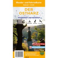wandelkaart der Ostharz 1:30.000 9783945974070  Harzklub Wetterfest  Wandelkaarten Harz