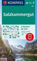 wandelkaart KP-229 Salzkammergut, 2 kaarten 1:50.000 | Kompass 9783991214236  Kompass Wandelkaarten Kompass Oostenrijk  Wandelkaarten Salzburger Land & Stiermarken
