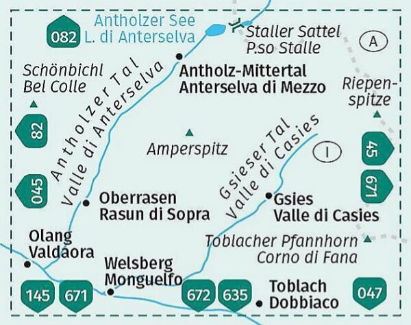 Kompass wandelkaart KP-057  Antholz, Gsies 1:25.000 9783991215530  Kompass Wandelkaarten Kompass Zuid-Tirol, Dolomieten  Wandelkaarten Zuid-Tirol, Dolomieten