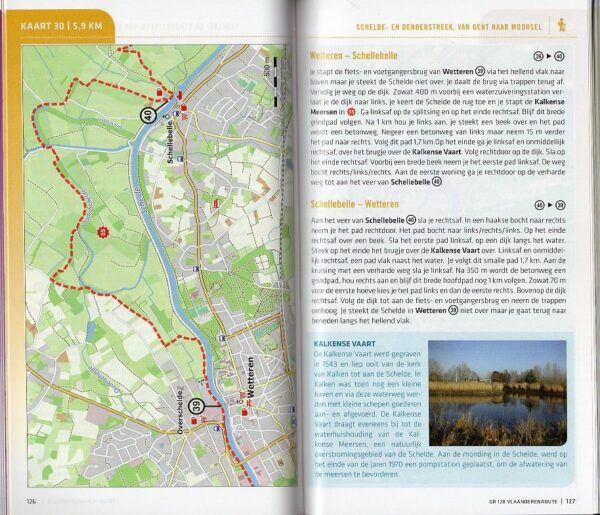 GR-128  Vlaanderenroute (GR128) | wandelgids 9789492608161  Grote Routepaden Topogidsen  Meerdaagse wandelroutes, Wandelgidsen Vlaanderen & Brussel