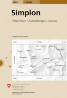 topografische wandelkaart CH-1309  Simplon [2013] * 1309  Bundesamt / Swisstopo LKS 1:25.000 Wallis  Wandelkaarten Oberwallis