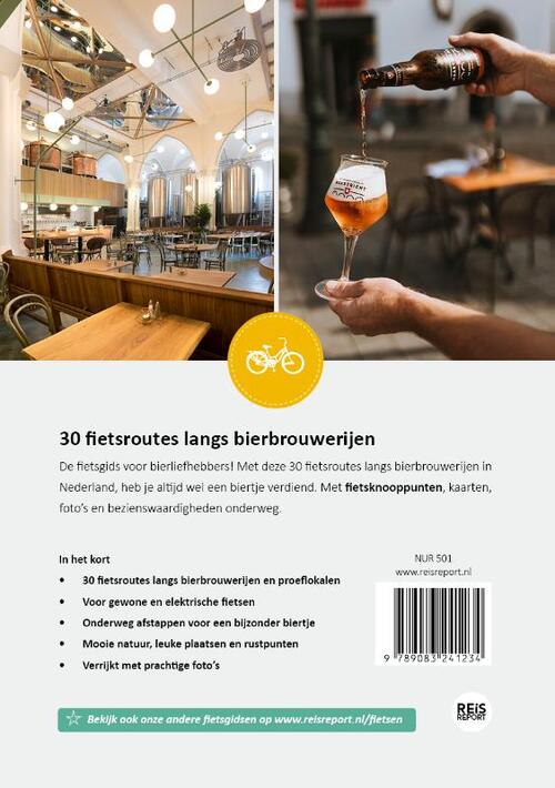 Bierfietsgids van Nederland 9789083241234  REiSREPORT   Fietsgidsen, Wijnreisgidsen Nederland
