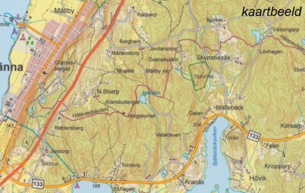 SE.T50.044  Ed | topografische wandelkaart 1:50.000 9789113086071  Kartförlaget - Lantmäteriet Terrängkartan  Wandelkaarten Zuid-Zweden