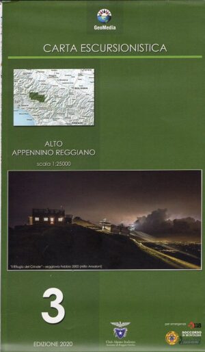Alto Appennino Reggiano wandelkaart 1:25.000 Carta Escursionista AAR  GeoMedia   Wandelkaarten Bologna, Emilia-Romagna