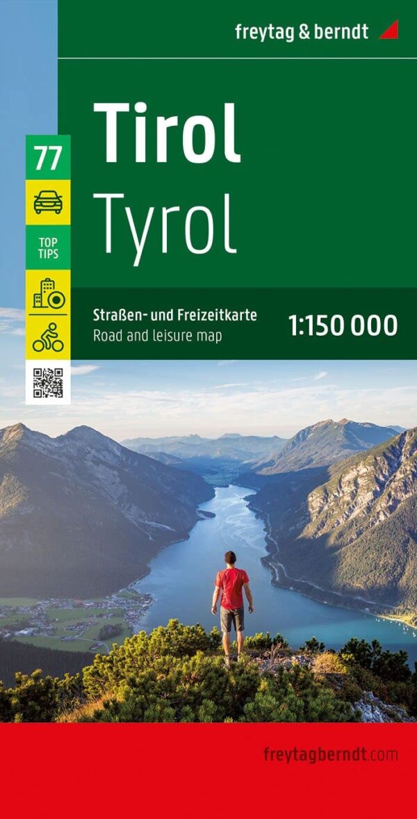 Tirol | autokaart, wegenkaart 1:150.000 * 9783707921120  Freytag & Berndt   Landkaarten en wegenkaarten Tirol
